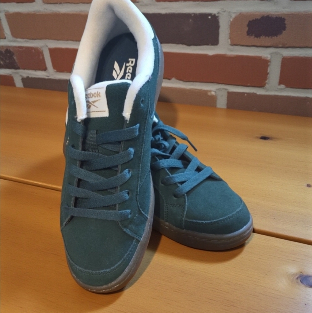Reebok Forest Green Suede Shoes